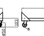 Support For Saladette 3 Doors