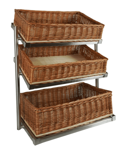 Bread Baskets Etagere 3 High Wide Model Incl. Baskets