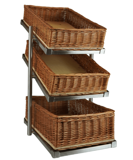 Bread Baskets Etagere 3 High Narrow Model Incl. Baskets