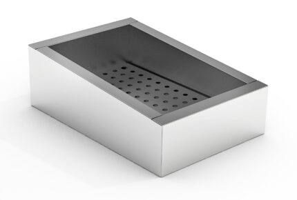 Crushed Ice Bin Incline 1/1 GN Aisi 304 Drain On The Operating Side