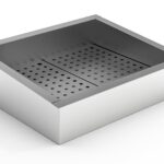 Crushed Ice Bin Incline 2/1 GN Aisi 304 Drain On The Operating Side