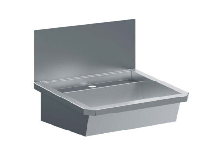 SS Wash Basin 1 Tap 600MM Drain Plug And Splash Shield Included, Excluding Faucet