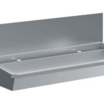 SS Wash Basin 2 Taps 1200MM Drain Plug And Splash Shield Included, Excluding Faucets
