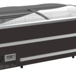 Supermarket Chest Freezer Black Head Element Manual Defrost