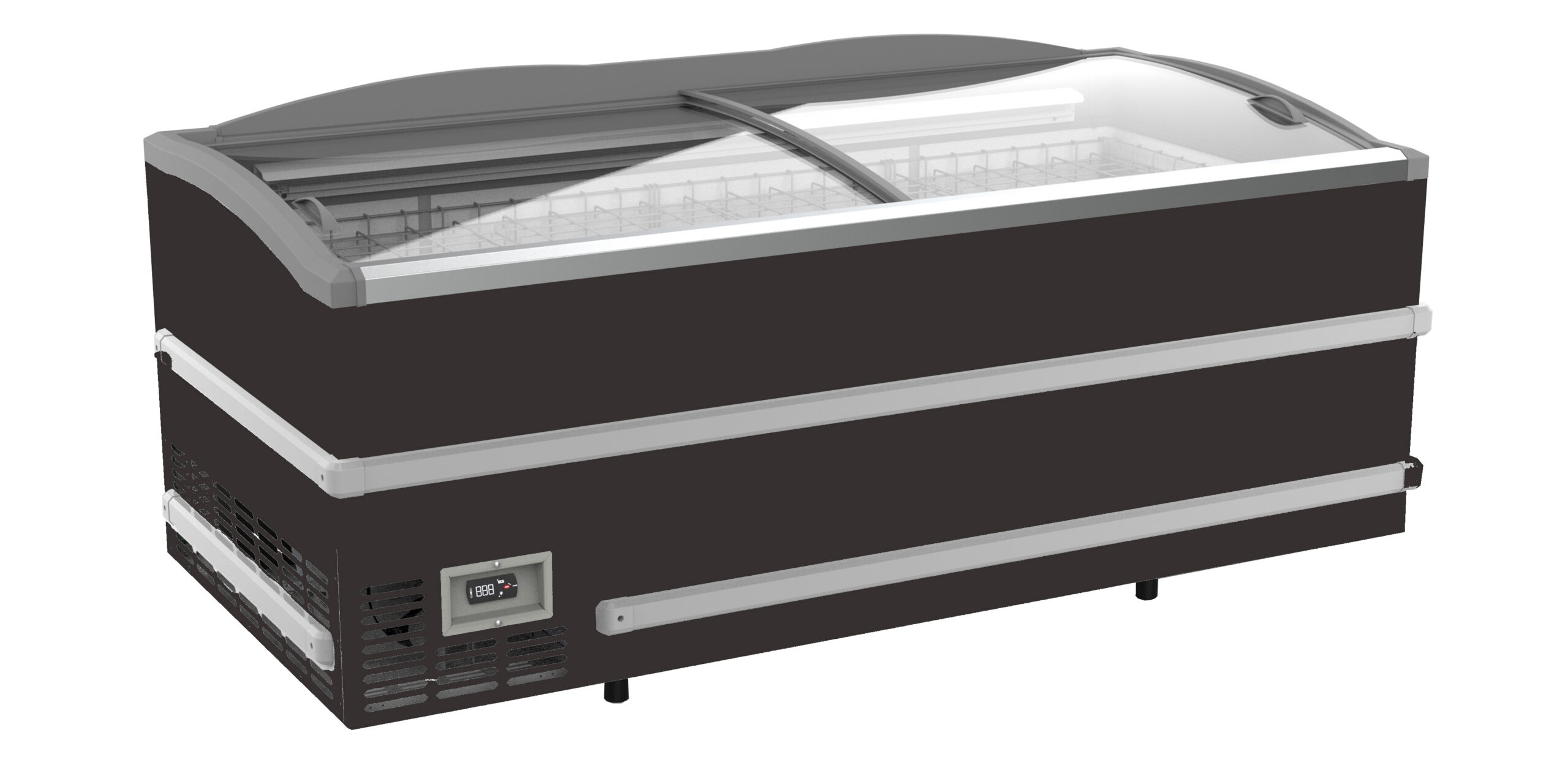 7072.0010-13907 Supermarket Chest Freezer Black Head Element Manual Defrost - Image 1