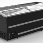 Supermarket Chest Freezer Black 2500 Manual Defrost *transport On Request*