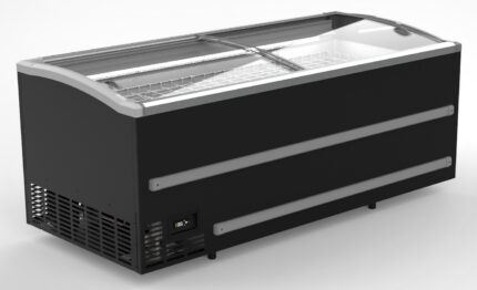 Supermarket Chest Freezer Black 2500 Manual Defrost *transport On Request*