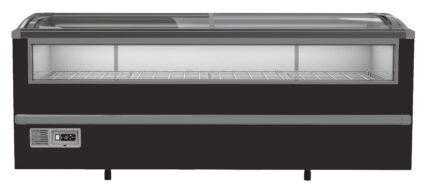 Supermarket Chest Freezer Black 2125 Manual Defrost