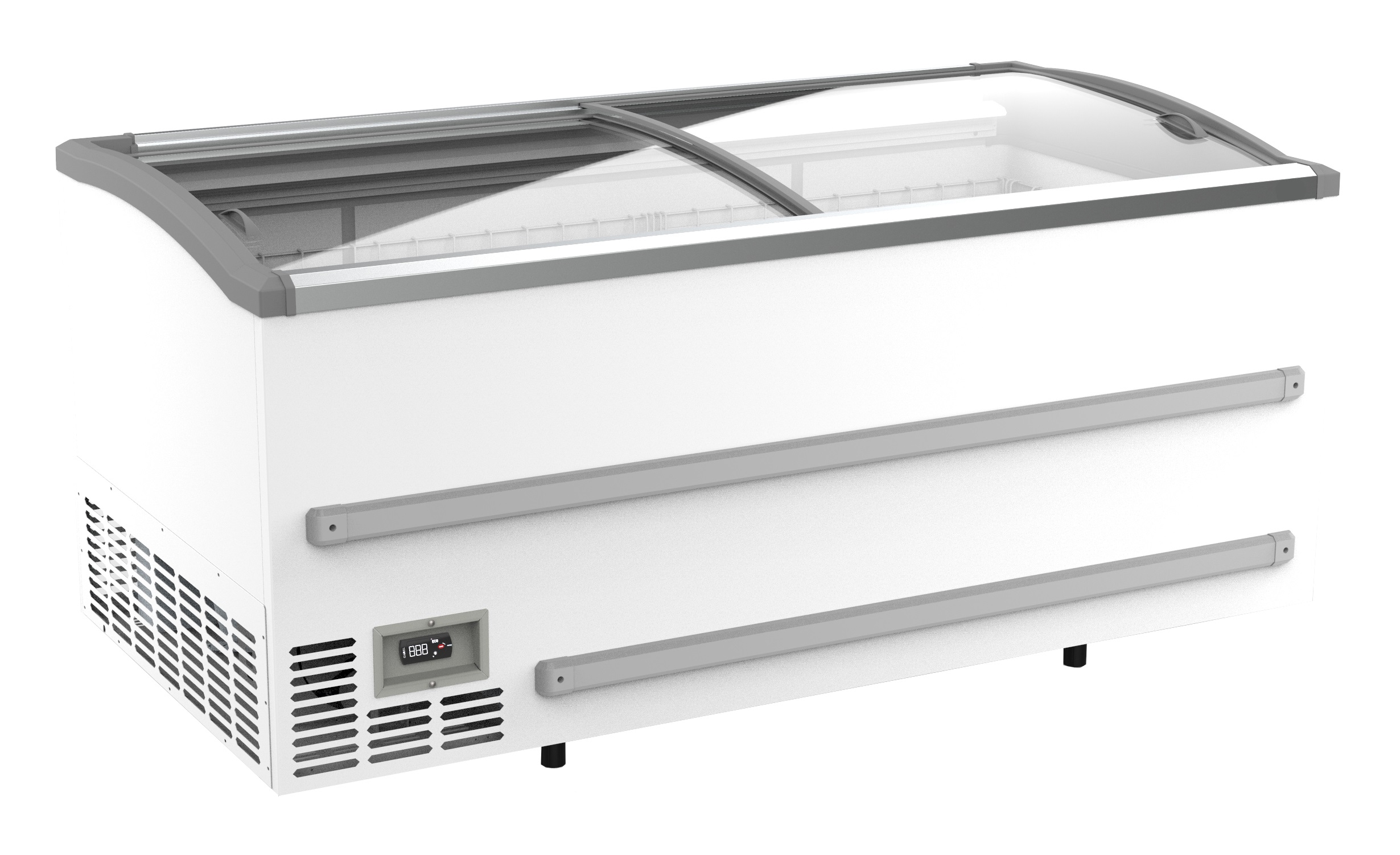7072.0045-14337 Supermarket Chest Freezer White 1880 Manual Defrost - Image 1