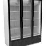 Refrigerator 3 Glass Doors - White 9002
