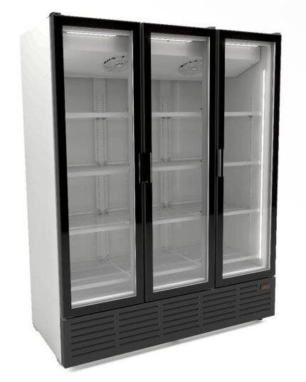 Refrigerator 3 Glass Doors - White 9002