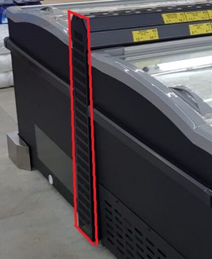 Chest Freezer Joint Side Black For Island Without Head Element - For 7072.0100-0110-0115