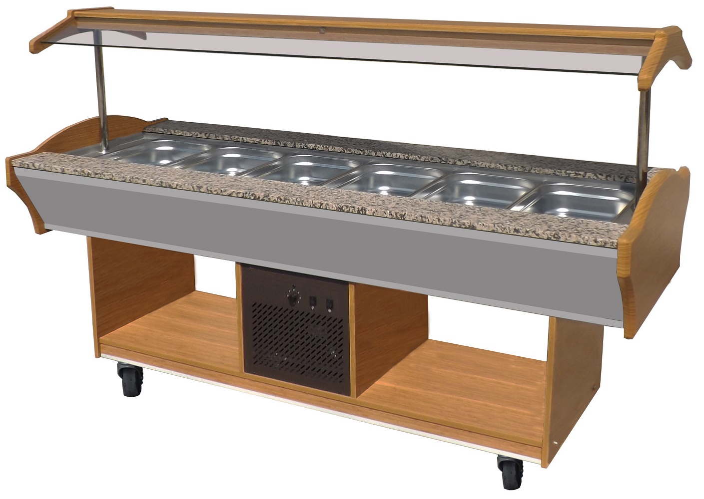 7077.0015-11107 Refrigerated Buffet GN 6/1 - Image 1
