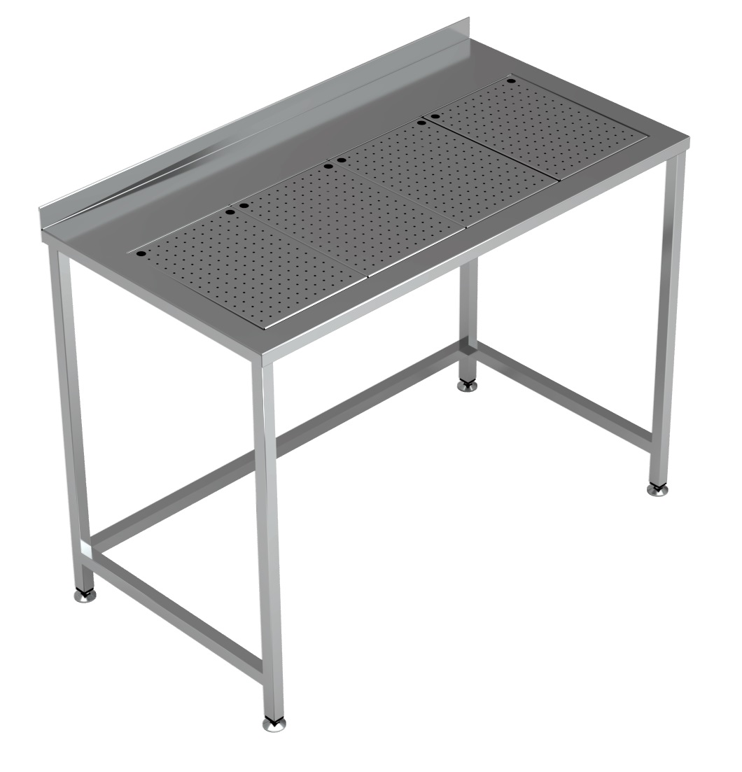 7084.0030 Worktable With Integrated Drip-tray 1200X650 - Image 1