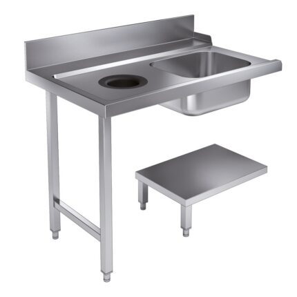 Entry Table Bottom Shelf With Waste Hole 1200 Left For 7280.0045-0046