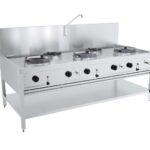 Gas Wok Table 3X17KW + 2X9KW