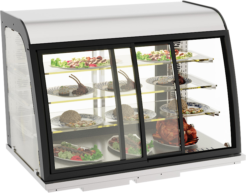 7178.2020-15314 Drop-in Heated Display 140L Sliding Doors - Image 1