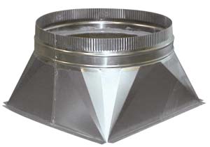 Square To Round Converter Ø 400