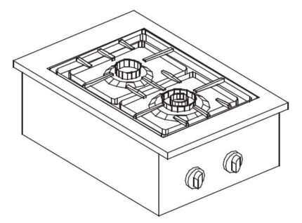 Gas Range 2 Bu. 7KW