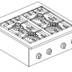 Gas Range 4 Bu. 14KW