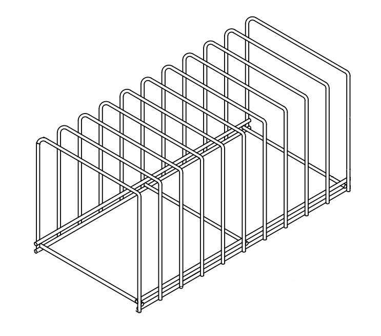 7280.0130-8032 SS Tray Rack 10 - Image 1