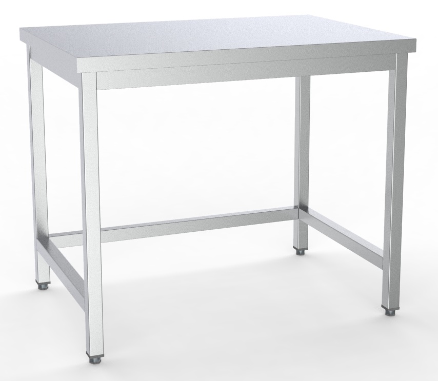 7333.0010-12147 600 Worktable Open Frame Flat Packed 1200 - Image 1