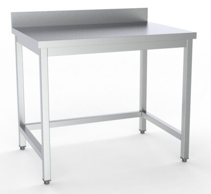 600 Worktable Open Frame Upstand Flat Packed 800