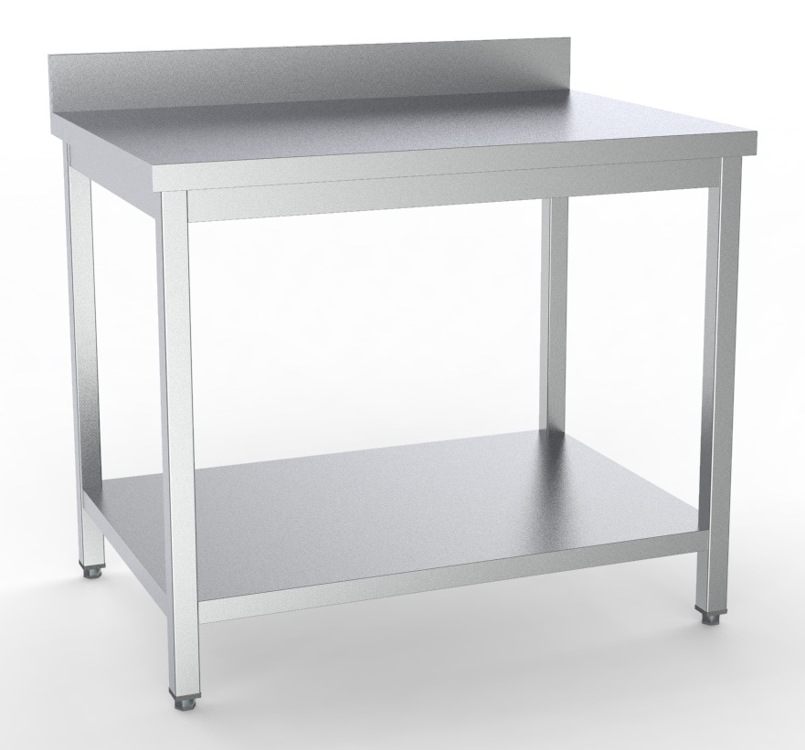 7333.0089-12150 600 Worktable Bottom Shelf Upstand Flat Packed 700 - Image 1