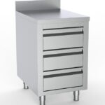 700 Worktable With 3 Drawers With Upstand 500