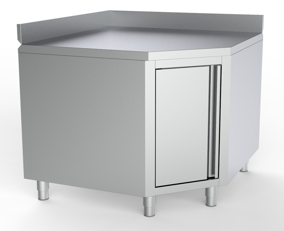 7333.0290-12164 Worktable Corner With Door And Upstand 1000/1000 For 600MM Tables - Image 1