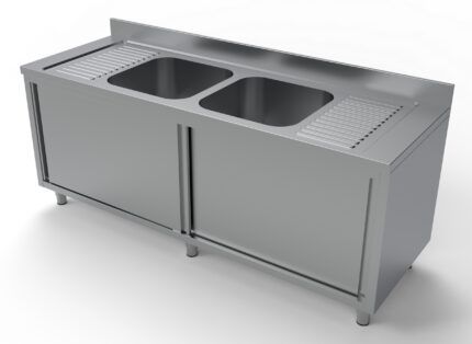 700 Sink Unit Sliding Doors 2 Middle 2000