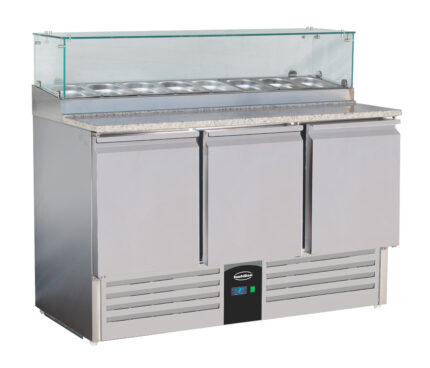Pizza Counter With Glass 3 Doors