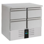 Refrigerated Counter 4 Drawers Energy Line Equipped With Evaporator