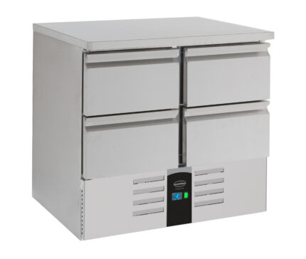 Refrigerated Counter 4 Drawers Energy Line Equipped With Evaporator
