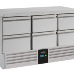 Refrigerated Counter 6 Drawers Energy Line Equipped With Evaporator