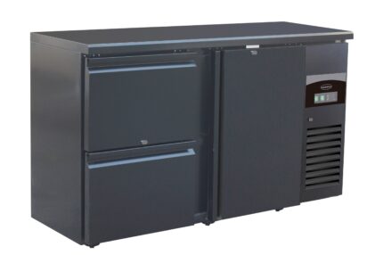 Barcooler Black 1 Door And 2 Drawers