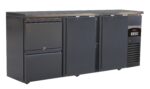 Barcooler Black 2 Doors And 2 Drawers