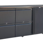 Barcooler Black 1 Door And 4 Drawers