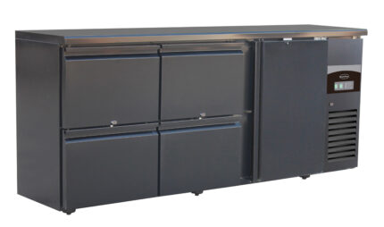 Barcooler Black 1 Door And 4 Drawers