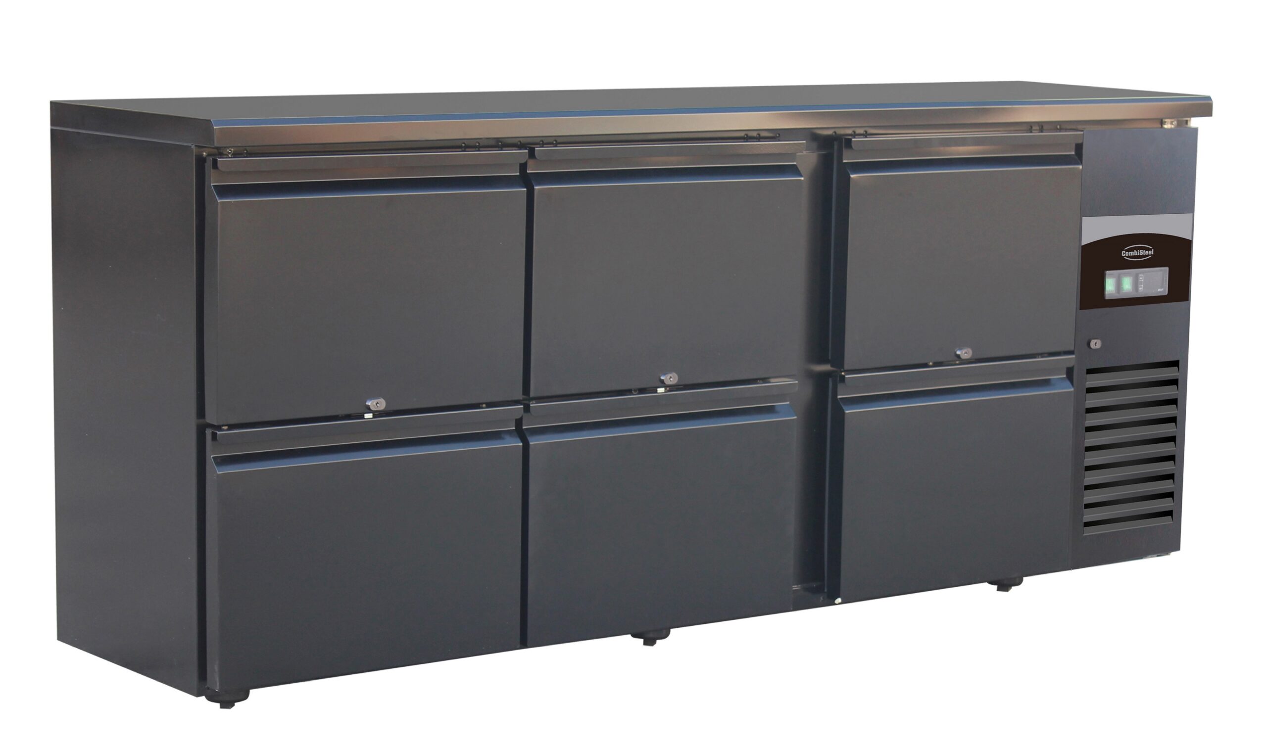 Bar Cooler, Black — 6 Drawers Barcooler Black 6 Drawers - Image 1