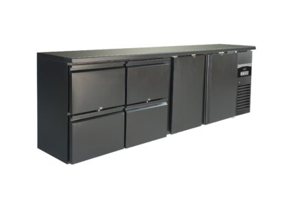 Barcooler Black 2 Doors And 2 Drawers