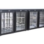 Backbar Cooler Black 4 Glass Doors *transport On Request*