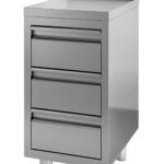 700 Worktable With Drawers Upstand 400