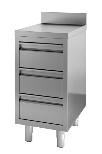 700 Worktable With Drawers Upstand 600