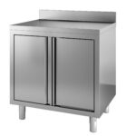 700 Worktable Hinged Doors Upstand 800