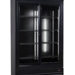 Refrigerator With Sliding Glass Doors BEZ-780 Sl Black