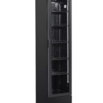 Glass Door Refrigerator Narrow Black NAP-150