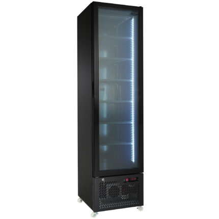 Freezer 1 Glass Door Black NAP-250F