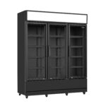 Refrigerator 3 Glass Doors Black FCU-1200 Bl