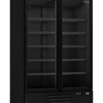 Refrigerator 2 Glass Doors Black JDE-1000R Bl